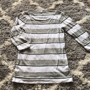 James Perse boatneck striped tee